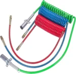 Commercial Truck Extended Long-Tail Coiled Air Lines & 7-Way Electrical Cable Series