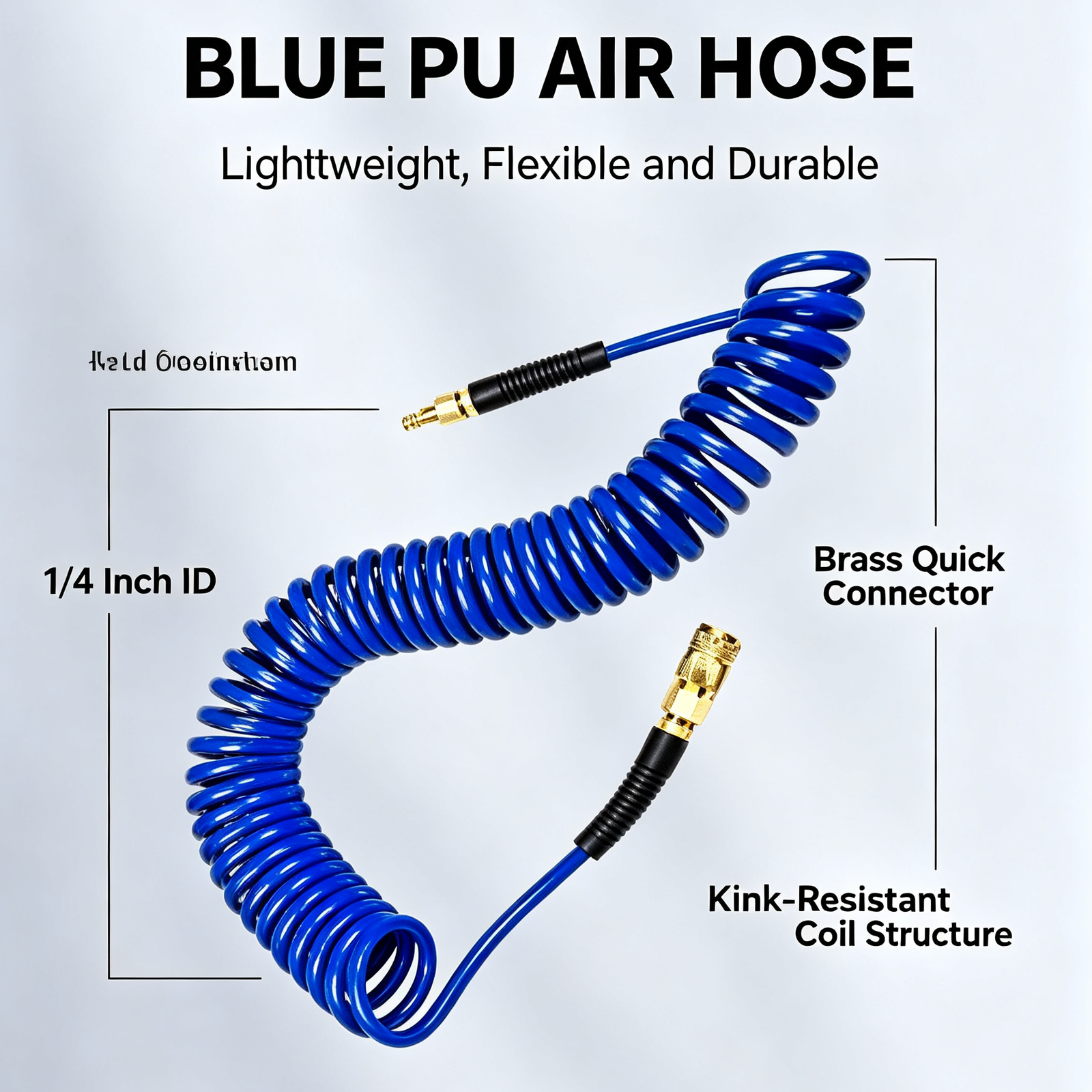 vortex‑air‑hose‑pa12‑nylon‑pneumatic‑tubing‑overview‑specifications Polyurethane (PU) Recoil Air Hose with Quick Connect Couplers | 1/4″ & 3/8″ (25ft / 50ft) - Image 1