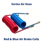 Commercial Truck Coiled Air Brake Lines & 7-Way Electrical Cord Series (12FT / 15FT) - Image 2