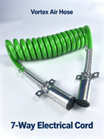 Commercial Truck Coiled Air Brake Lines & 7-Way Electrical Cord Series (12FT / 15FT) - Image 3